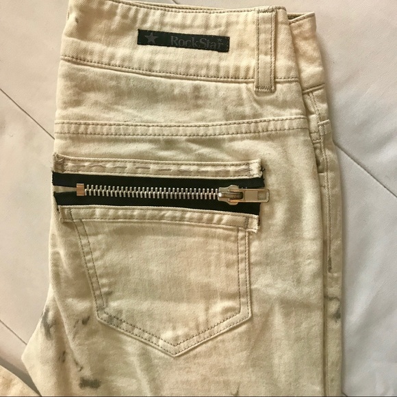 🎸⭐️ ROCKSTAR ⭐️🎸 SUSHI “MOTO” PANTS Women SZ27 - Picture 3 of 8